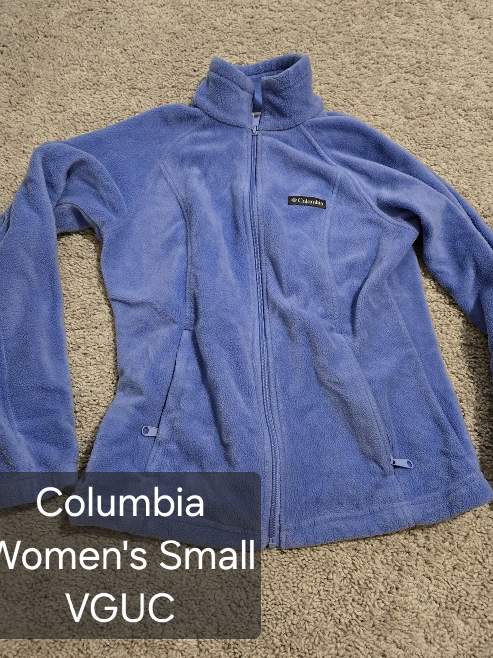 Columbia Women's Periwinkle Full-Zip Teddy Fleece Jacket